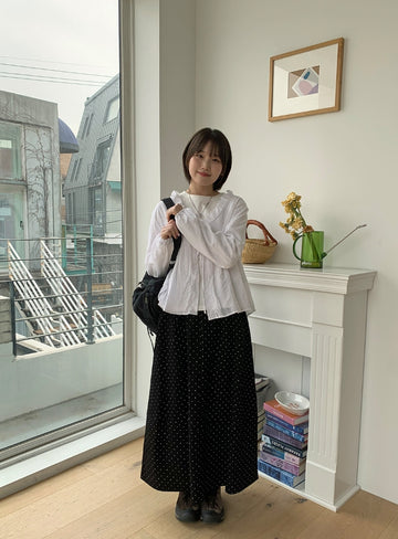 Hemons lace shirring ribbon blouse